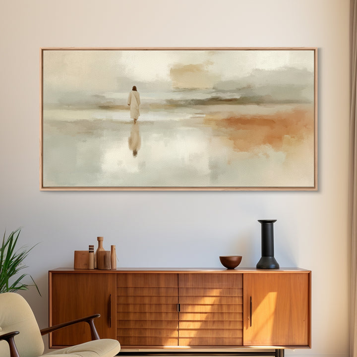 Deserted Grace – Framed Canvas Print – Christian Art Canvas – Subtle Christian Art – Christian Wall Art – Jesus Painting – Christian Art Gi