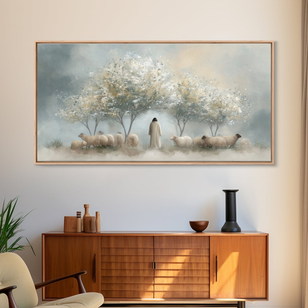 Blossom Keep – Framed Canvas Print – Christian Art Print – Christian Art Canvas – Christian Wall Art – Jesus Painting – Modern Christian Pa