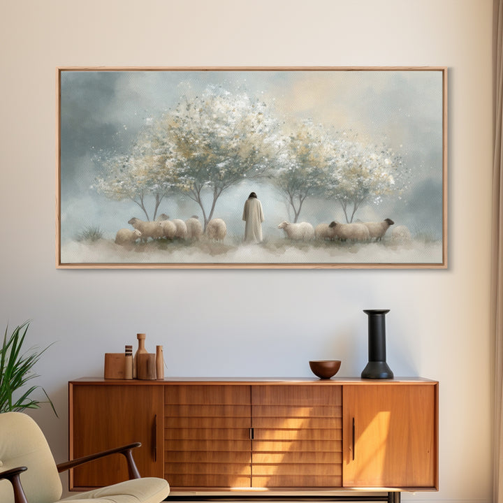 Blossom Keep – Framed Canvas Print – Christian Art Print – Christian Art Canvas – Christian Wall Art – Jesus Painting – Modern Christian Pa