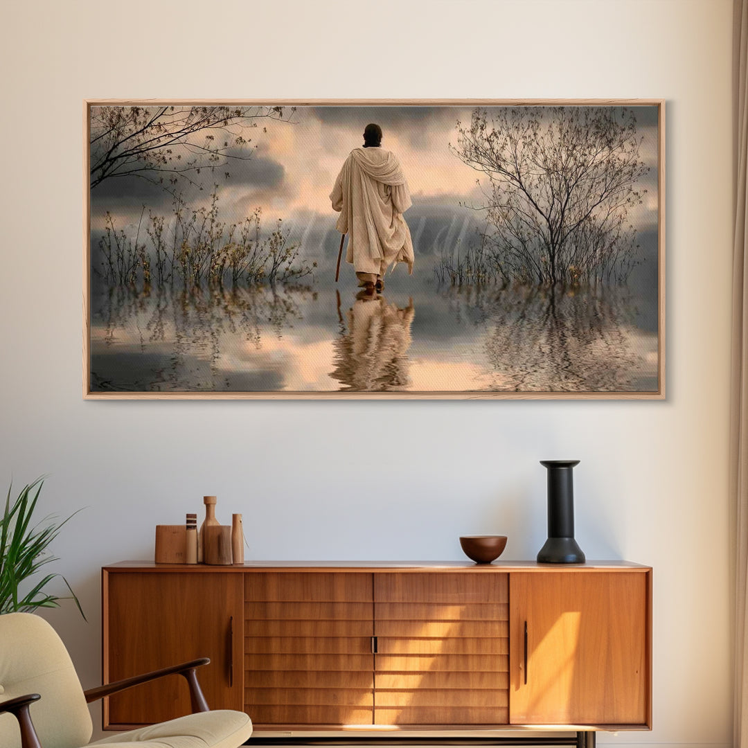 Dawn Of Hope – Framed Canvas Print – Christian Art Canvas – Christian Wall Art – Jesus Painting – Christian Gift Ideas – Christian Christma