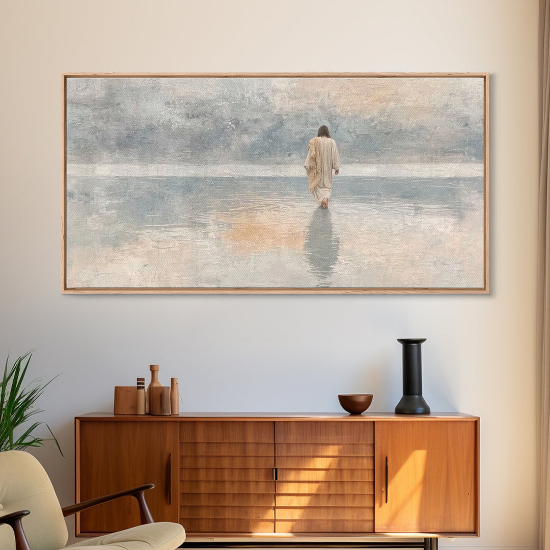 Horizon Of Faith – Framed Canvas Print – Christian Art Canvas – Christmas Art – Jesus Painting – Christian Wall Art – Christian Christmas A
