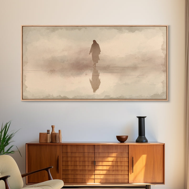 Gentle Morning Light – Framed Canvas Print – Christmas Art – Christian Christmas Art – Christian Art Canvas – Christian Wall Art – Jesus Pa