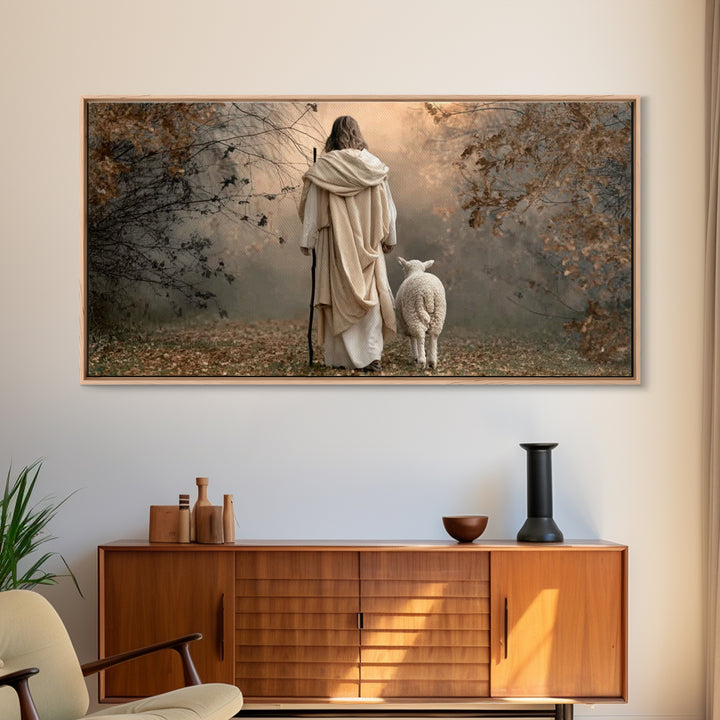 Path Of Peace – Framed Canvas Print – Christian Art Canvas – Christian Gift – Jesus Art Print – Christian Christmas Art – Christian Decor