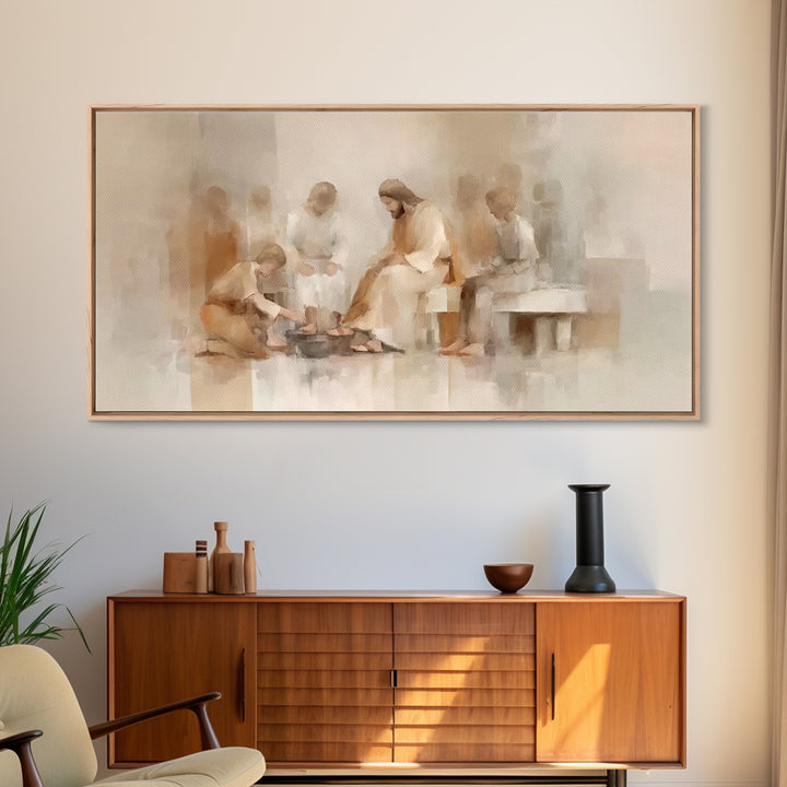 Circle Of Mercy – Framed Canvas Print – Christian Art Canvas – Christian Wall Art – Jesus Painting – Subtle Christian Art – Christian Chris