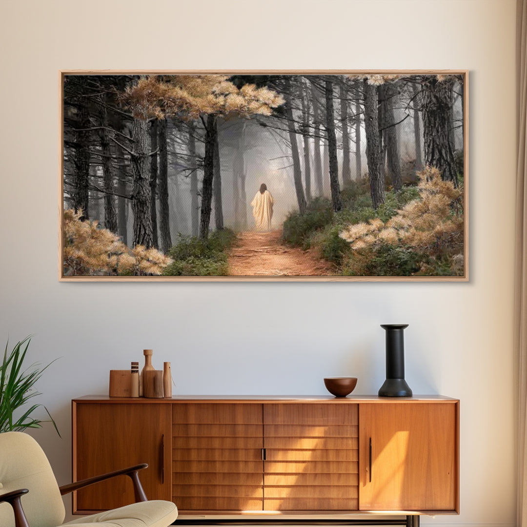 Guiding Peace – Framed Canvas Print – Christian Art Canvas – Large Christian Art – Jesus Painting – Christmas Art – Christian Wall Art