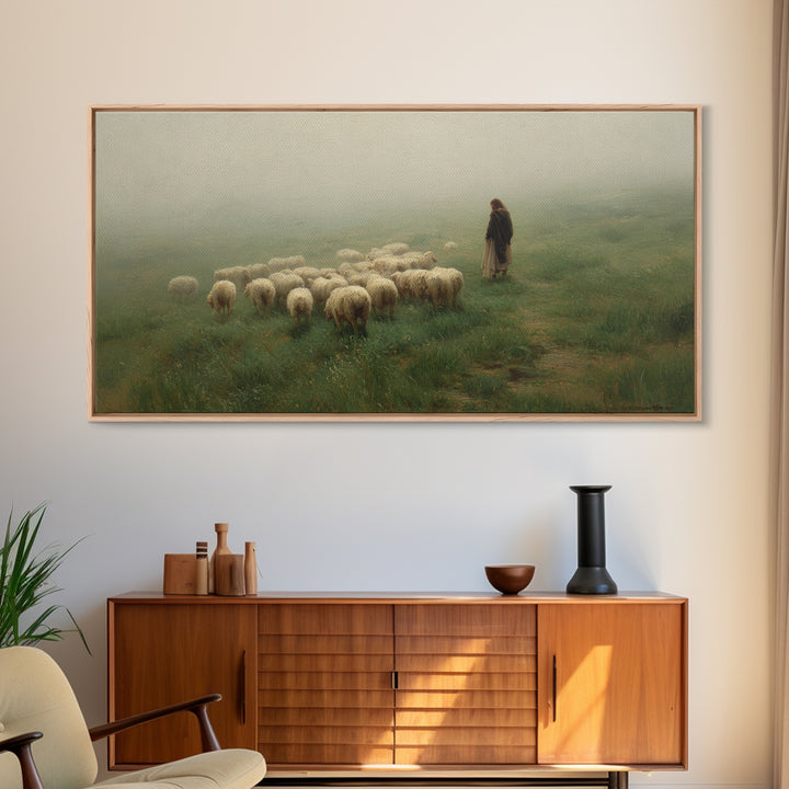 Harvest Of Faith, Framed Canvas Print, Christian Wall Art, Jesus Painting, Christian Art Canvas, Christian Christmas Art, Christian Gift