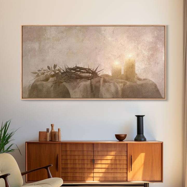 Light Of Hope | Framed Canvas Print | Christian Art Prints | Modern Christian Art | Christian Gift Ideas | Christmas Wall Art