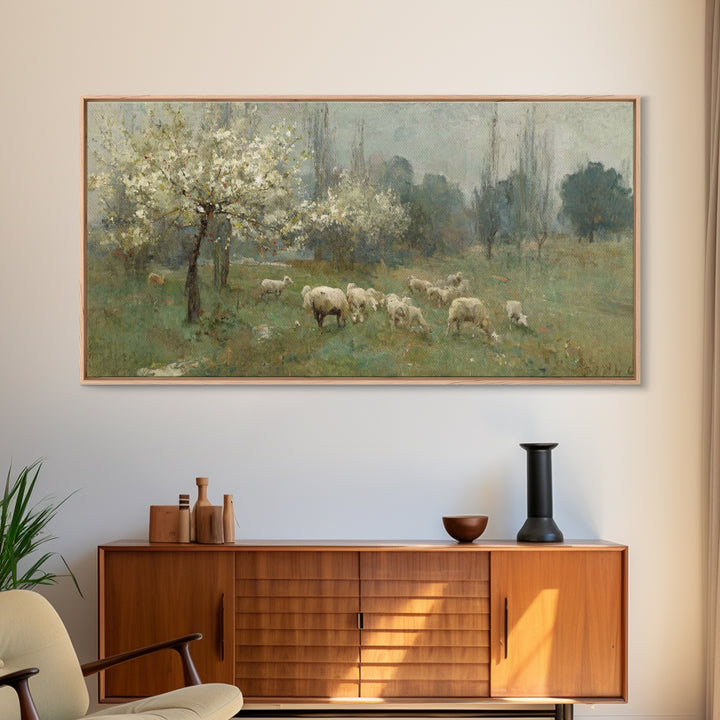 Fields Of Mercy, Framed Canvas Print, Christian Wall Art, Jesus Art Print, Christian Christmas Art, Modern Christian Art