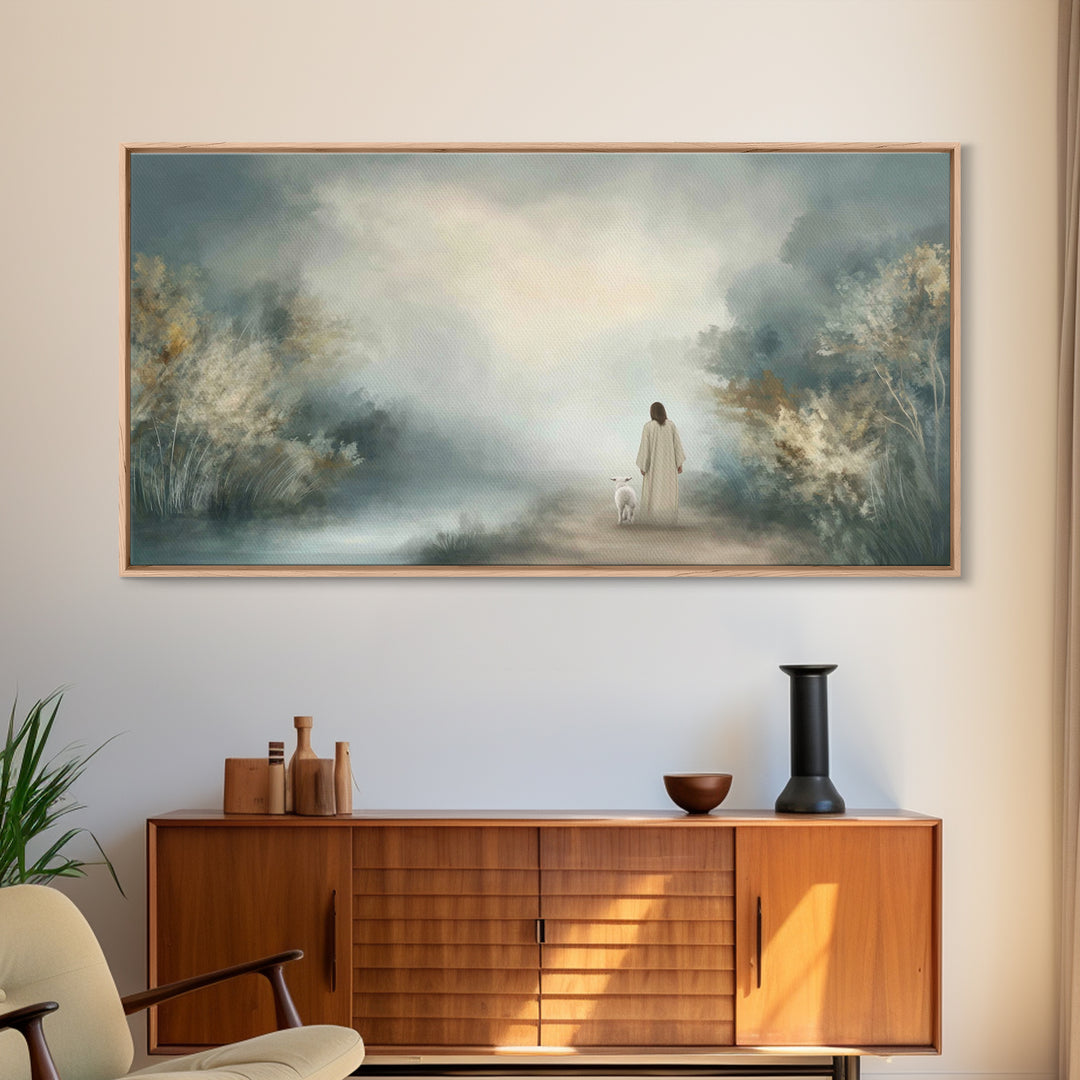 Everlasting Peace, Framed Canvas Print, Christian Art Canvas, Jesus Painting, Christian Wall Art, Modern Christian Art, Christian Christmas