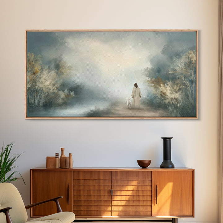Everlasting Peace, Framed Canvas Print, Christian Art Canvas, Jesus Painting, Christian Wall Art, Modern Christian Art, Christian Christmas