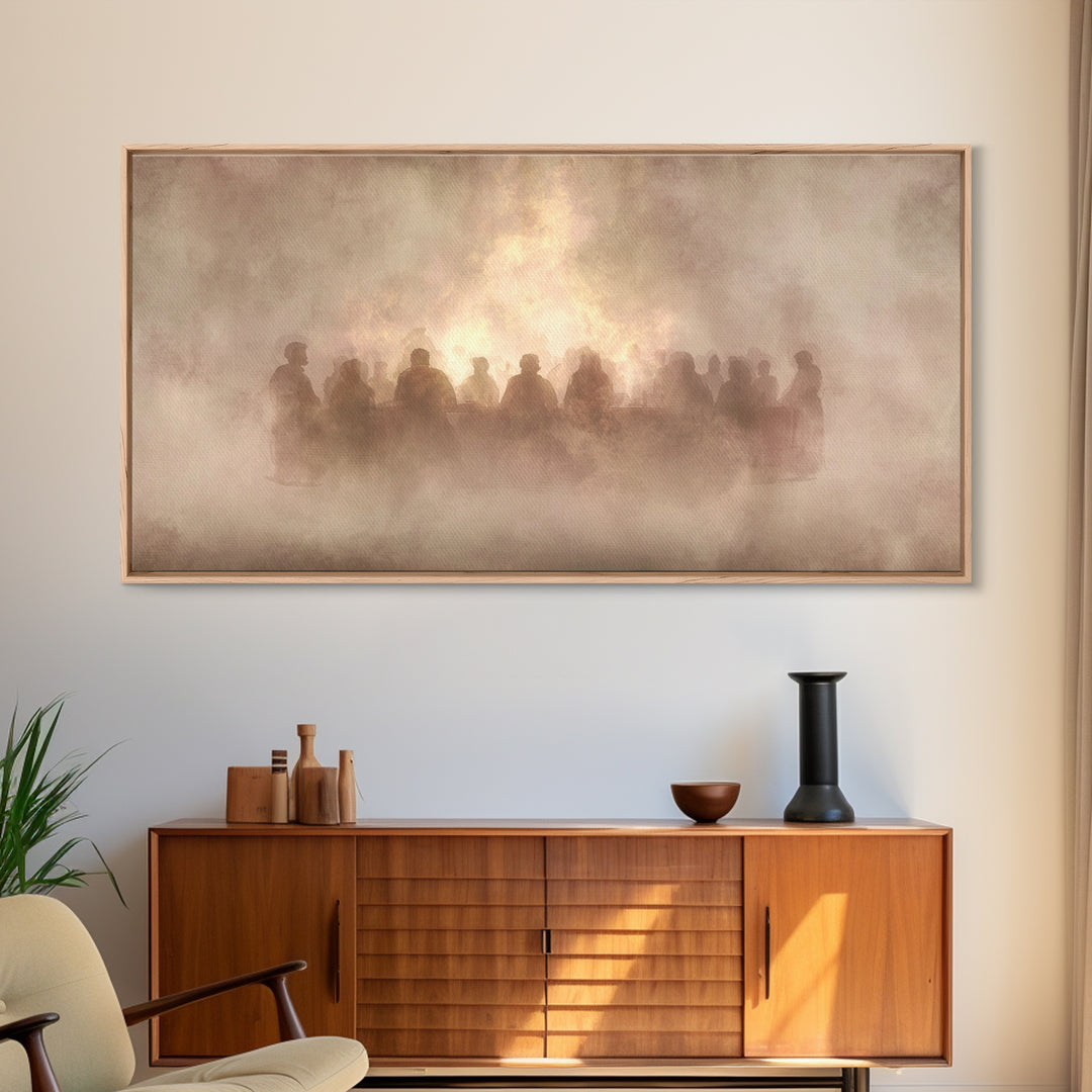 Radiant Shepherd | Framed Canvas Print | Christian Art Canvas | Jesus Painting | Christian Wall Art | Modern Christian Art | Christian Chri