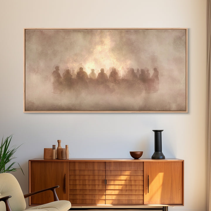 Radiant Shepherd | Framed Canvas Print | Christian Art Canvas | Jesus Painting | Christian Wall Art | Modern Christian Art | Christian Chri