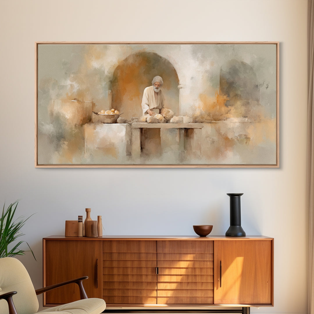 Sanctuary Of Work – Framed Canvas Print – Christian Wall Art – Christian Art Canvas – Christian Decor – Jesus Painting – Christian Art