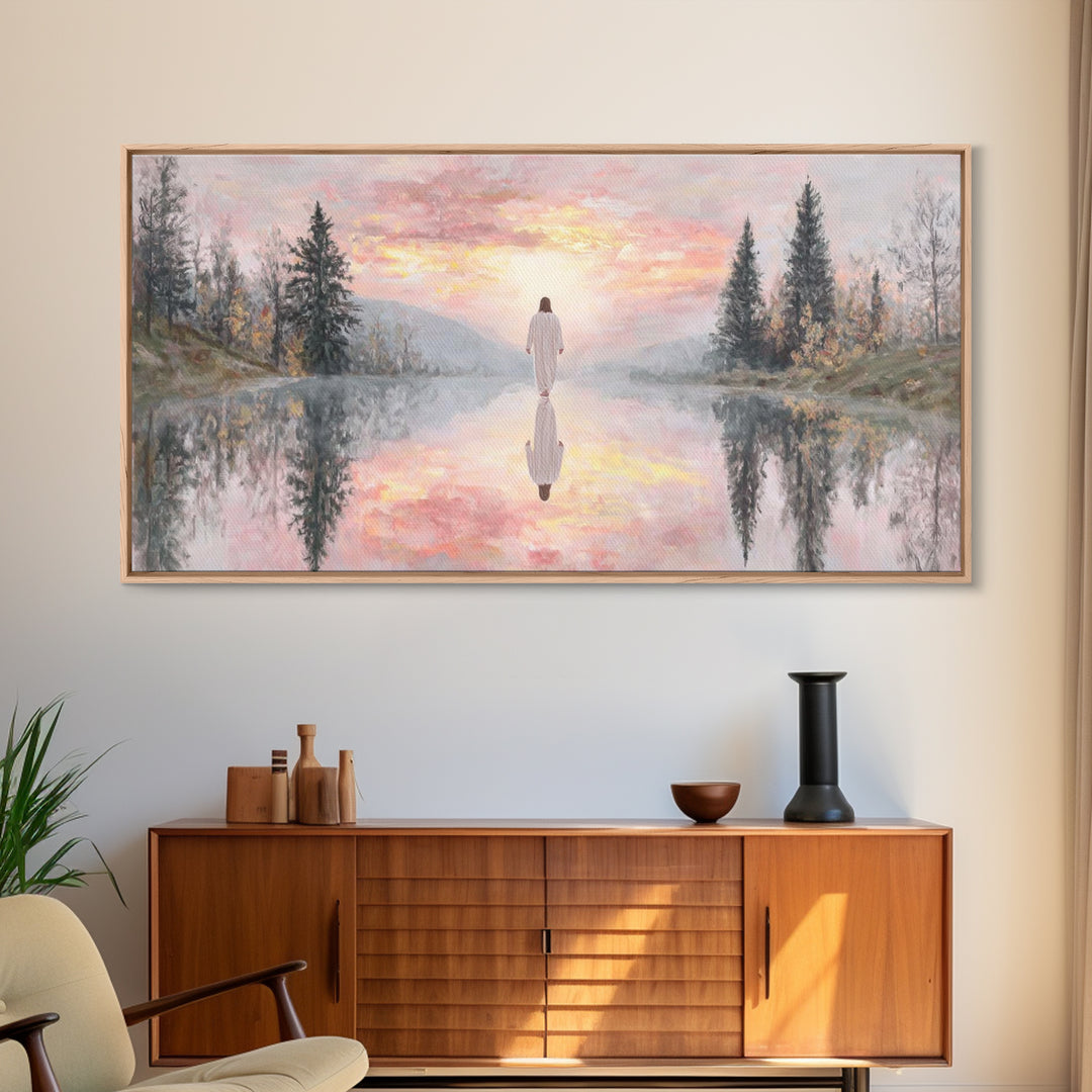 Radiant Dawn Blessing | Framed Canvas Print | Christian Wall Art | Jesus Painting | Christian Art Canvas | Christmas Art | Christian Christ