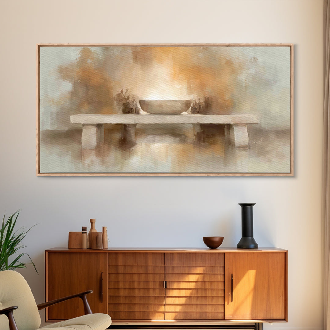 Altar Of Light – Framed Canvas Print – Christian Wall Art – Christian Art Canvas – Christian Christmas Art – Christian Decor