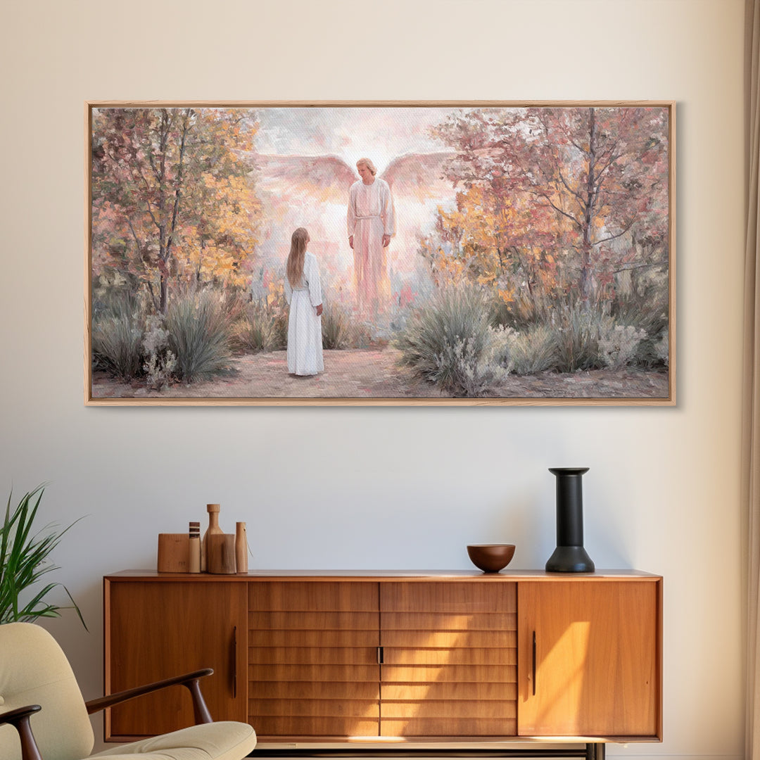 Garden Of Promise – Framed Canvas Print – Christian Wall Art – Christian Art Work – Christian Art Canvas – Christian Christmas Art