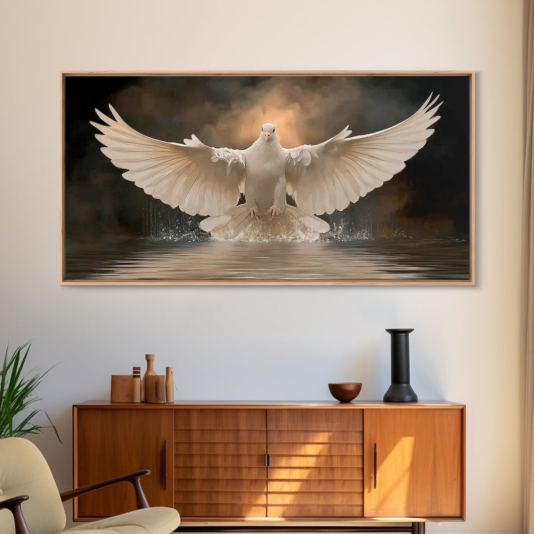 Rising Spirit | Framed Canvas Print | Christian Wall Art | Christian Art Canvas | Christian Christmas Art | Jesus Painting | Christian Deco