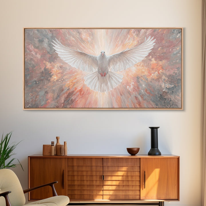 Grace Unveiled | Framed Canvas Print | Christian Wall Art | Christian Art Canvas | Christian Painting | Christmas Art | Christian Decor