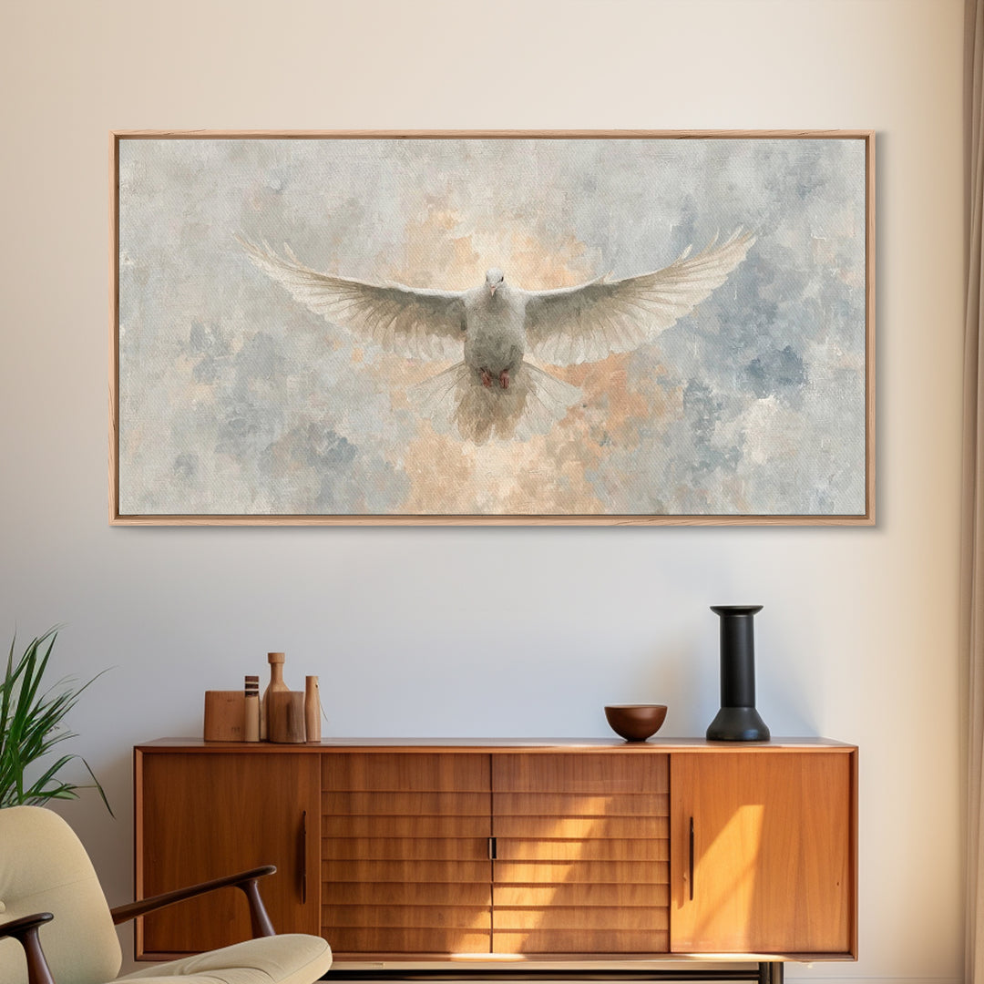 Radiant Mercy, Framed Canvas Print, Christian Art Canvas, Christian Wall Art, Christian Painting, Christmas Art, Christian Decor
