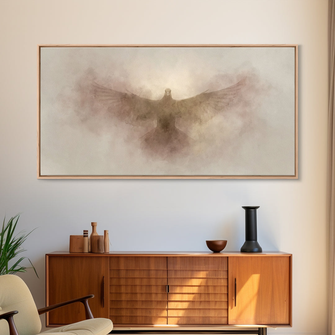 Light Of Salvation | Framed Canvas Print | Christian Art Canvas | Christian Wall Art | Christian Painting | Christmas Art | Christian Decor