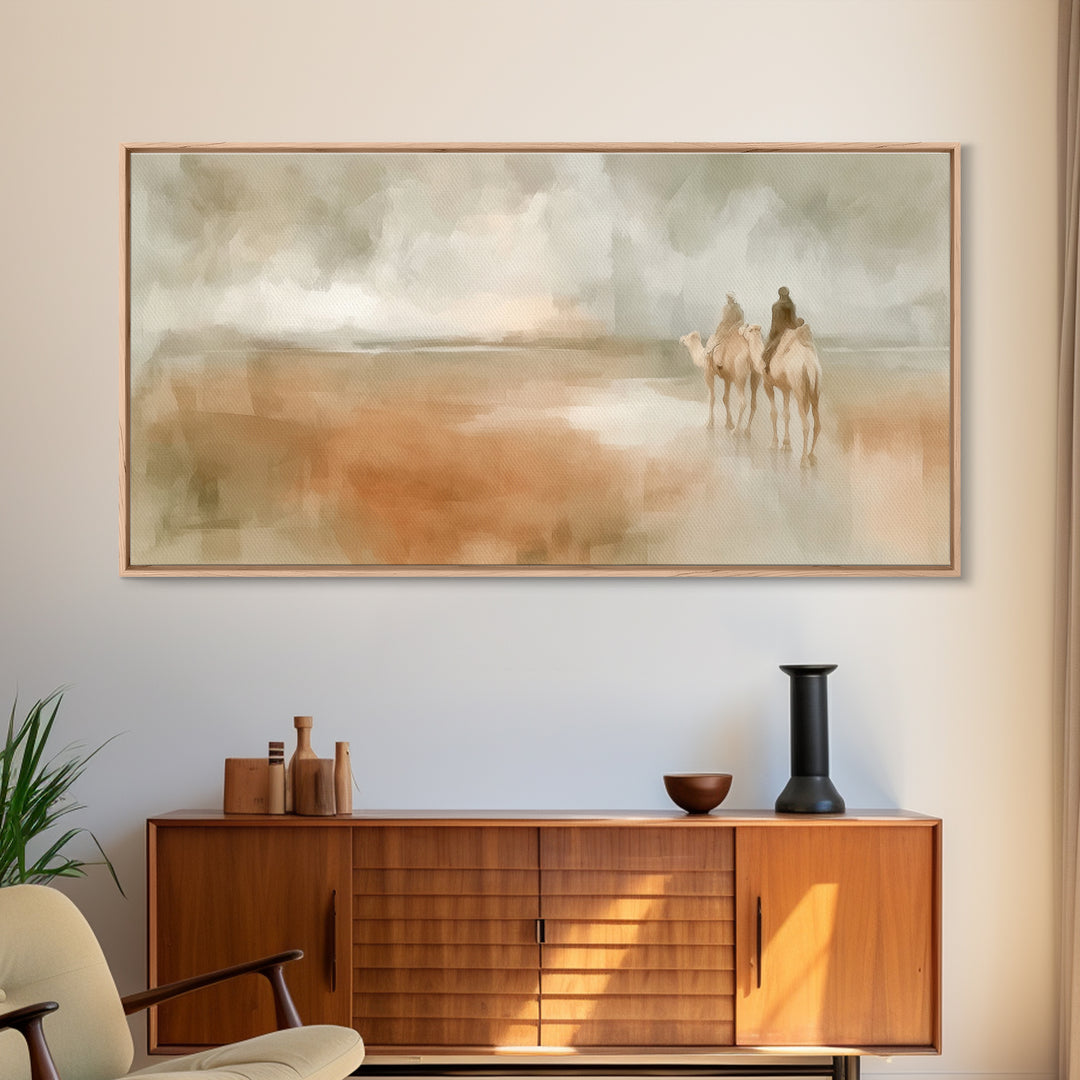 Pilgrims Of Light – Framed Canvas Print – Christmas Art Prints – Christian Art Canvas – Christian Wall Art – Christian Decoration – Jesus C