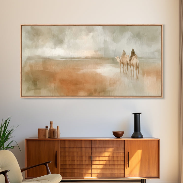 Pilgrims Of Light – Framed Canvas Print – Christmas Art Prints – Christian Art Canvas – Christian Wall Art – Christian Decoration – Jesus C