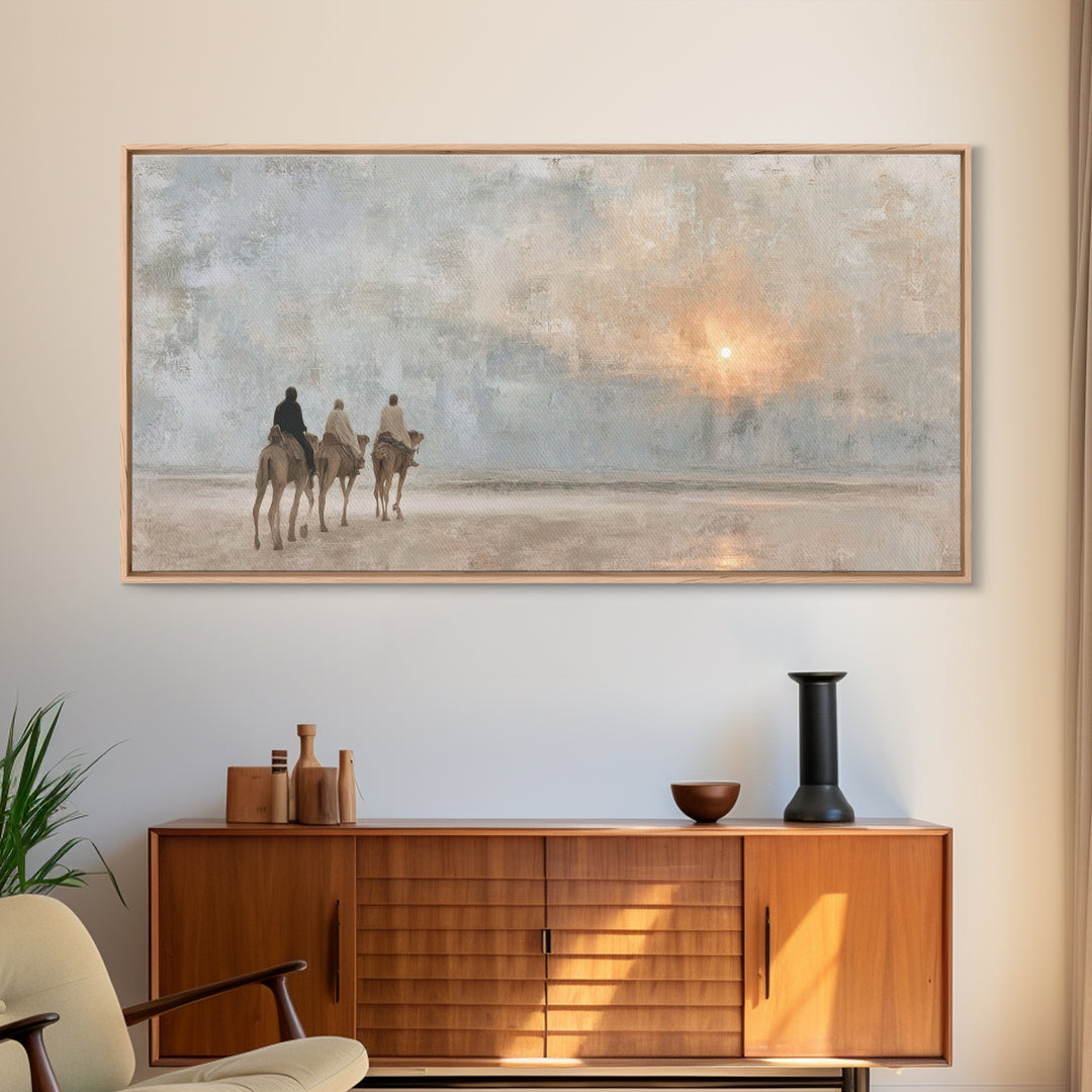 Journey Of Light | Framed Canvas Print | Christian Wall Art | Christian Art Canvas | Christmas Wall Art | Christian Christmas Art | Christi