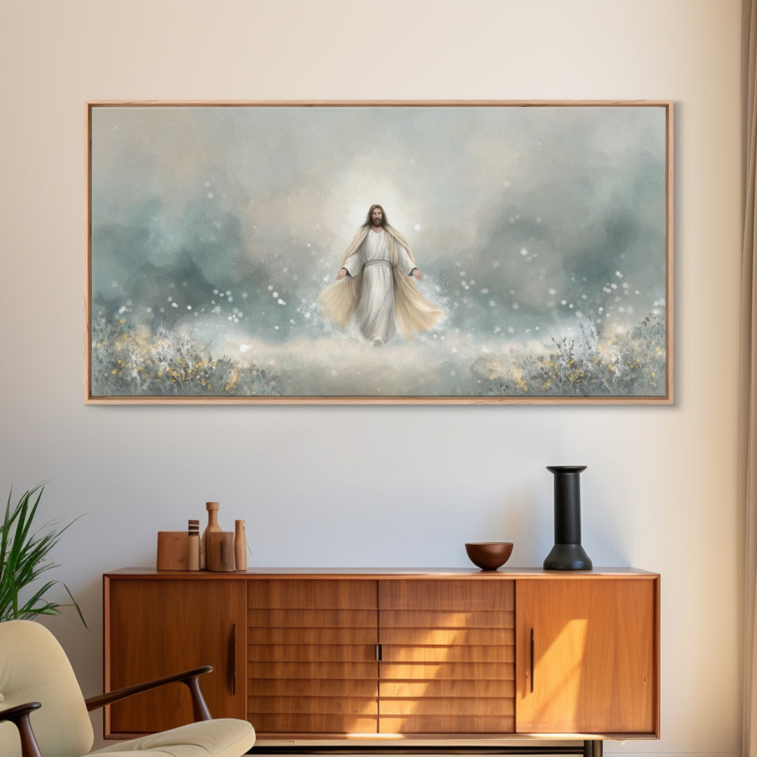 Eternal Peace – Framed Canvas Print – Christian Art Print – Jesus Painting – Christian Wall Art – Subtle Christian Art – Christian Gift