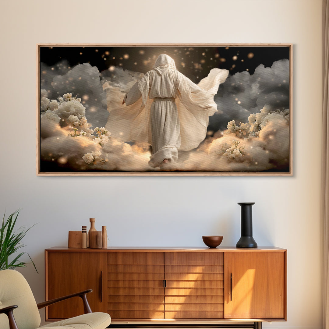 Circle Of Grace – Framed Canvas Print – Christian Art Painting – Christian Wall Art – Unique Christian Art – Jesus Wall Art – Christian Dec