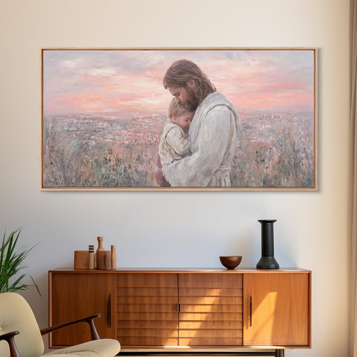 Evening Promise - Framed Canvas Print - Christian Wall Art - Christian Christmas Art - Christian Art Canvas - Christian Decor - Christian A