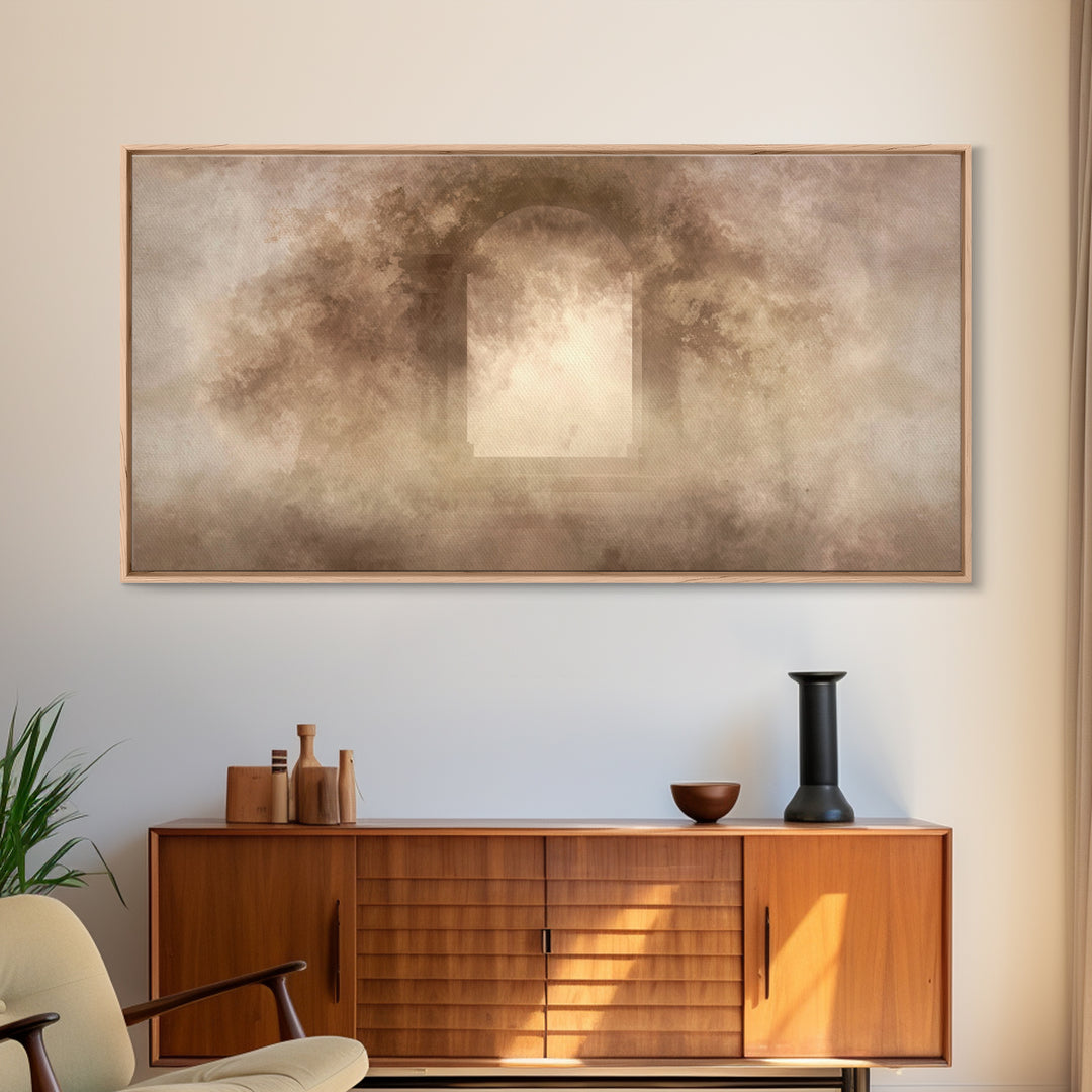 Sacred Open Gate, Framed Canvas Print, Christian Art Print, Christian Wall Art, Jesus Canvas Art, Christian Gift Ideas