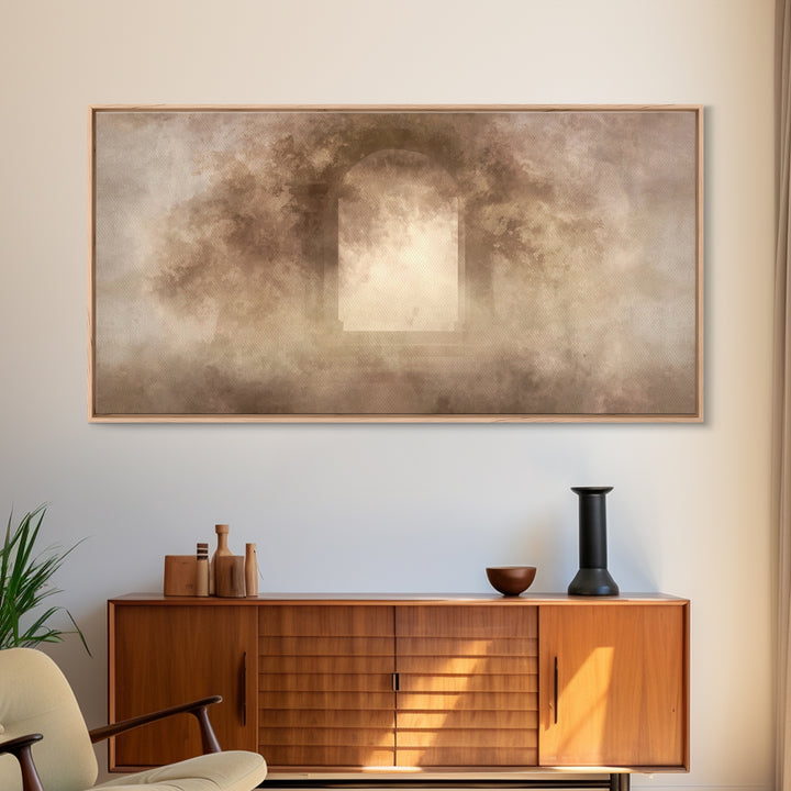 Sacred Open Gate, Framed Canvas Print, Christian Art Print, Christian Wall Art, Jesus Canvas Art, Christian Gift Ideas