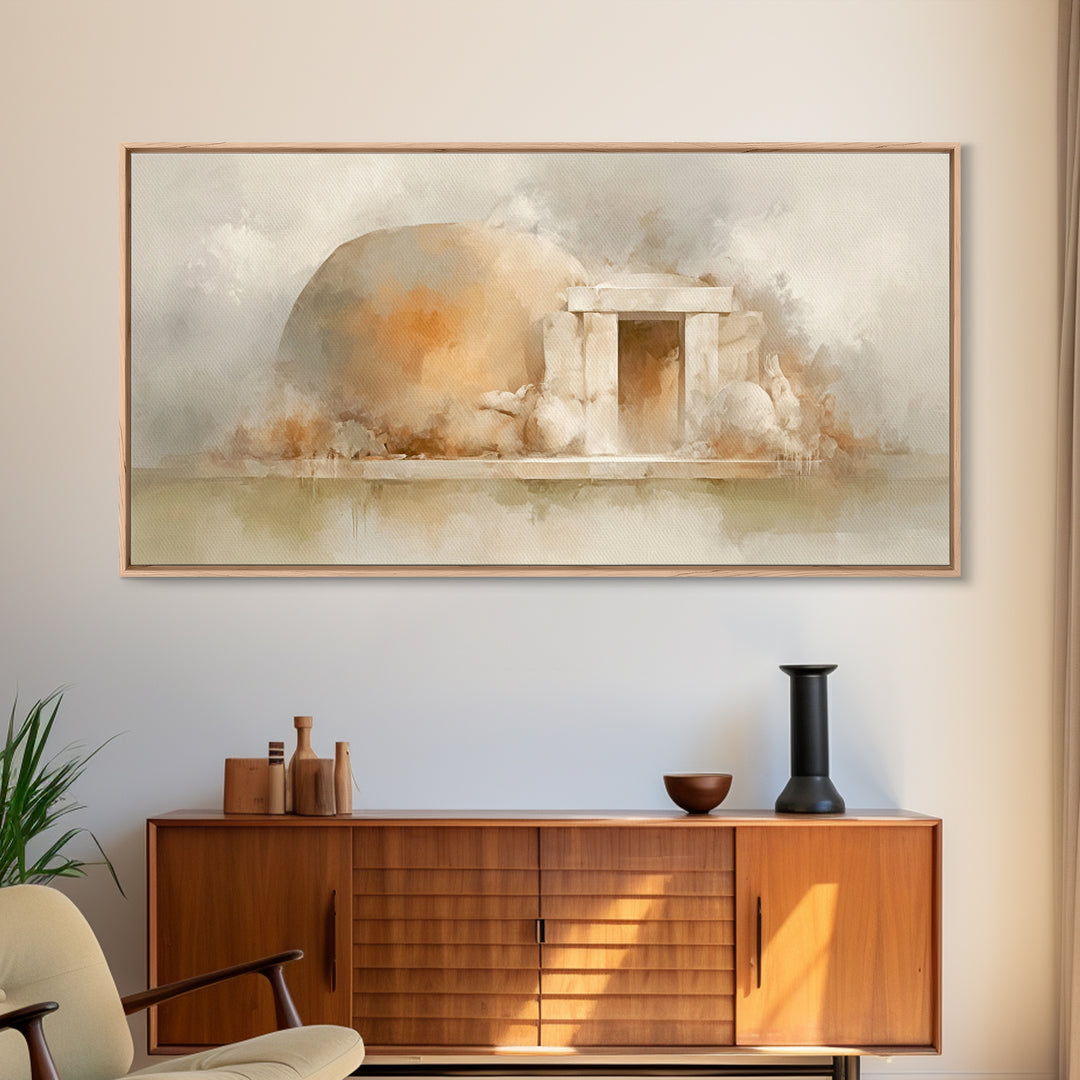 Stone Of Morning – Framed Canvas Print – Christian Art Print – Christian Canvas Art – Jesus Art Print – Christian Decor – Christmas Art