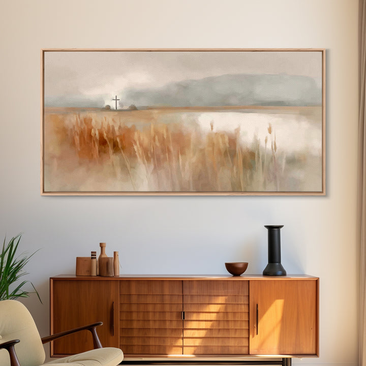 Quiet Redeemer – Framed Canvas Print – Christian Wall Art – Christian Decor – Christian Art Canvas – Christian Art Print – Christian Painti
