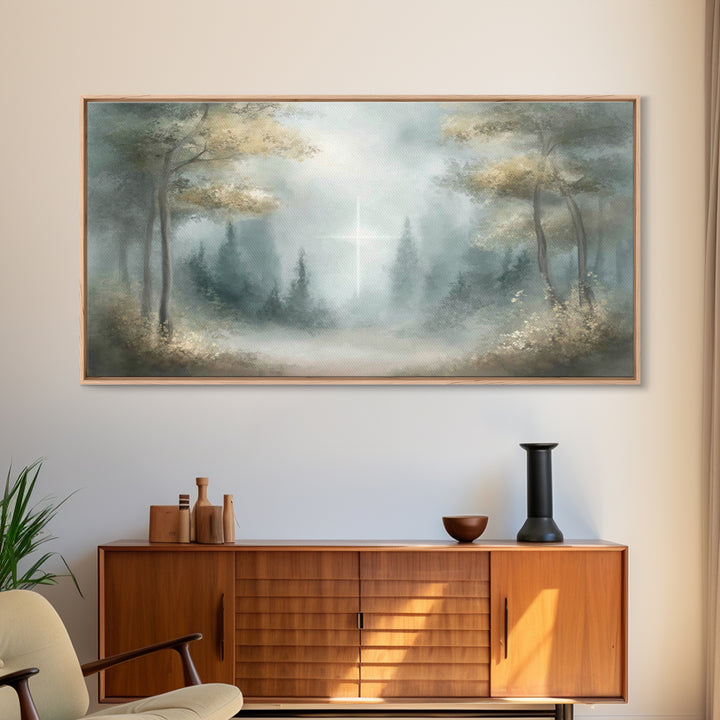 Light Of Hope – Framed Canvas Print – Christian Art Canvas – Jesus Painting – Christmas Wall Art – Christian Wall Art – Christian Gift