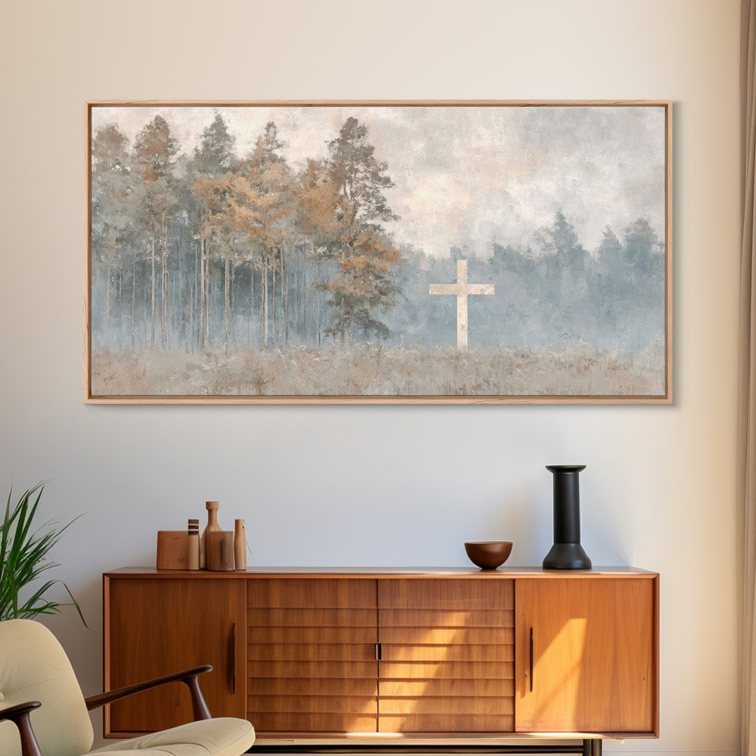 Pathway To Peace – Framed Canvas Print – Christian Wall Art – Christmas Art – Jesus Canvas Art – Christian Art Print – Christian Decor