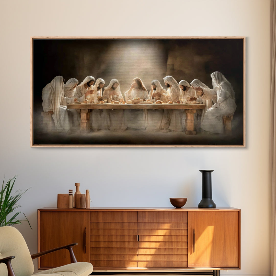 Table Of Covenant – Framed Canvas Print – Christian Art – Christian Art Canvas – Jesus Painting – Christian Wall Art – Christian art work