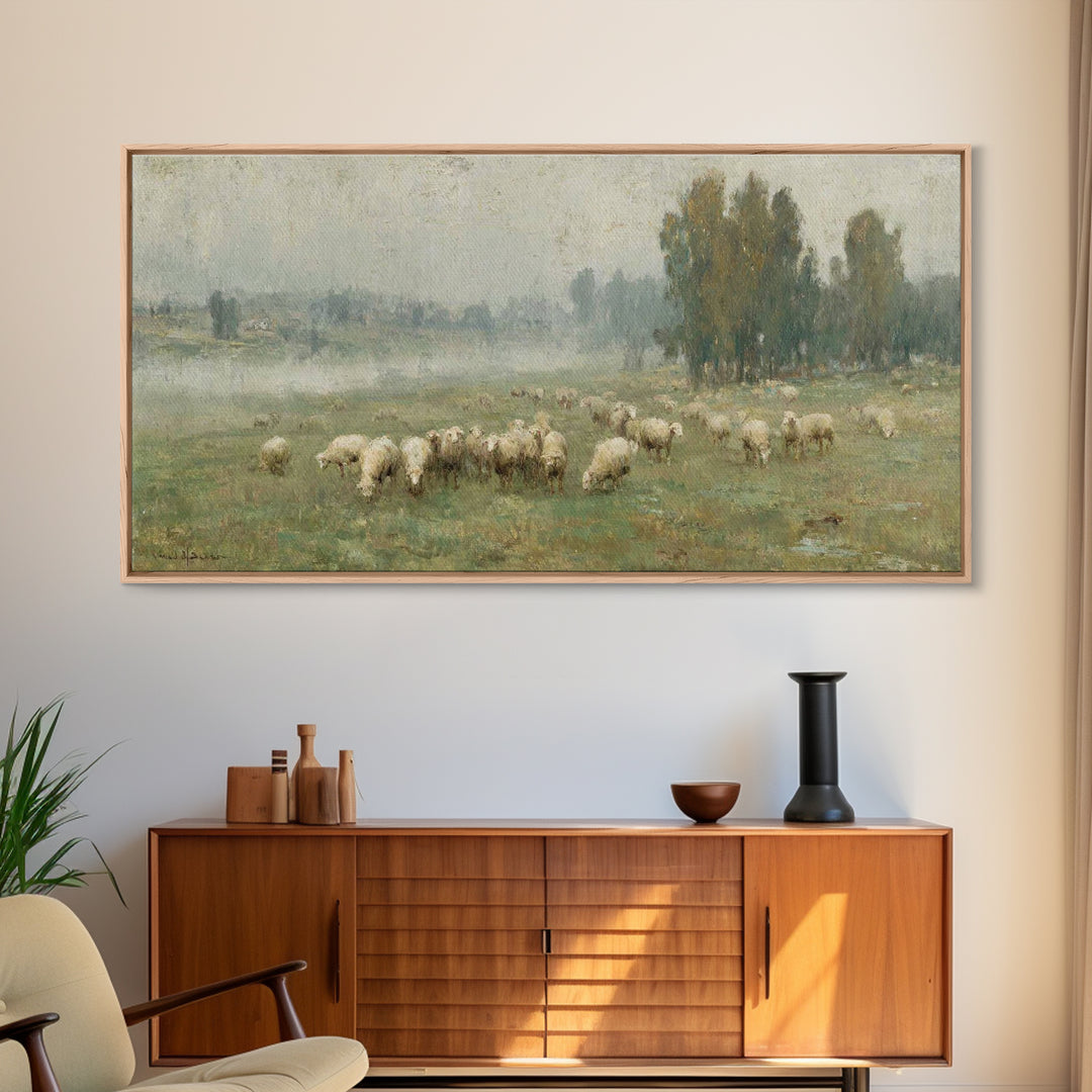 Hillside Stillness | Framed Canvas Print | Christian Art Canvas | Christmas Art | Christian Wall Art | Jesus Painting | Christian Gift Idea