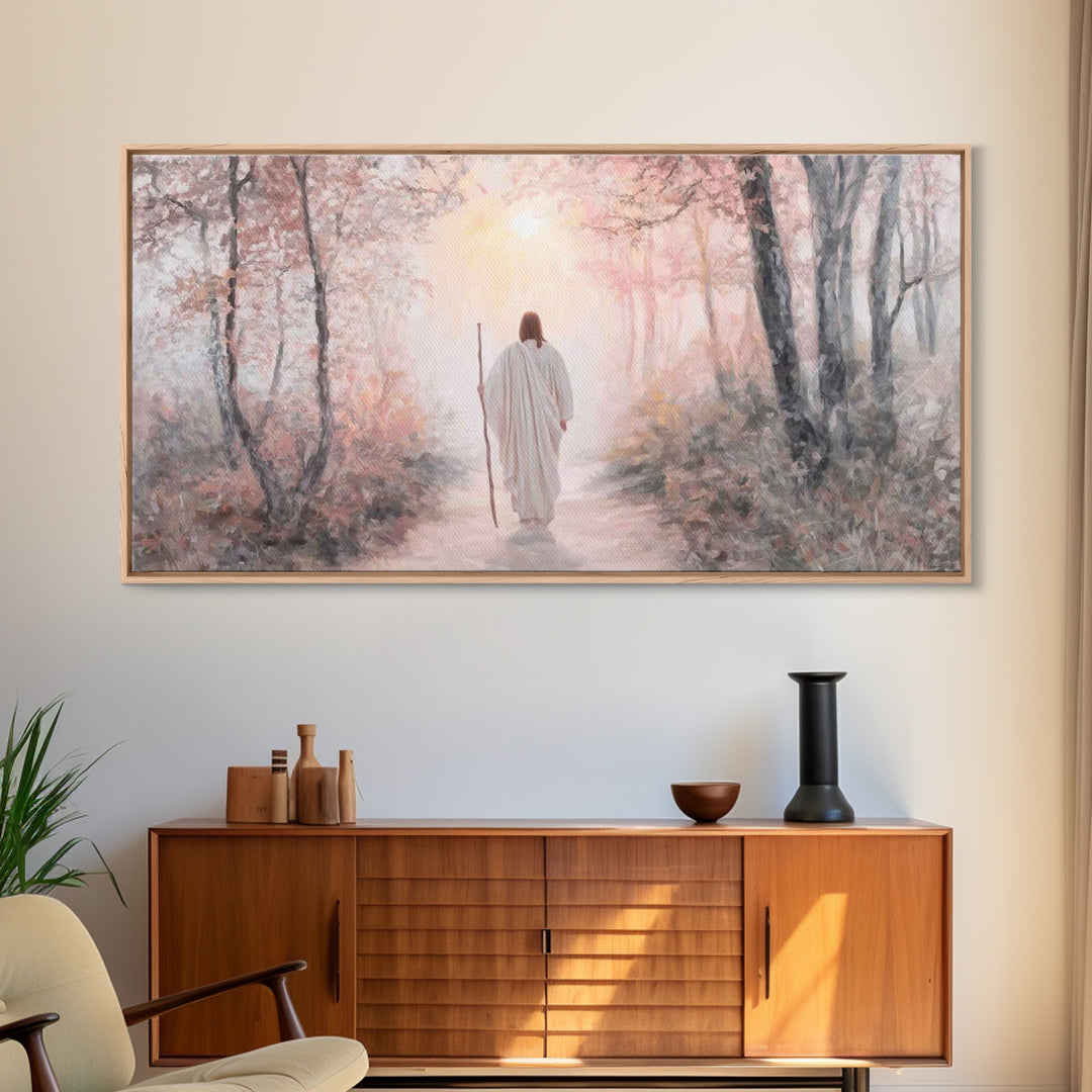 Path Of Mercy – Framed Canvas Print – Christian Wall Art – Christian Art Canvas – Jesus Painting