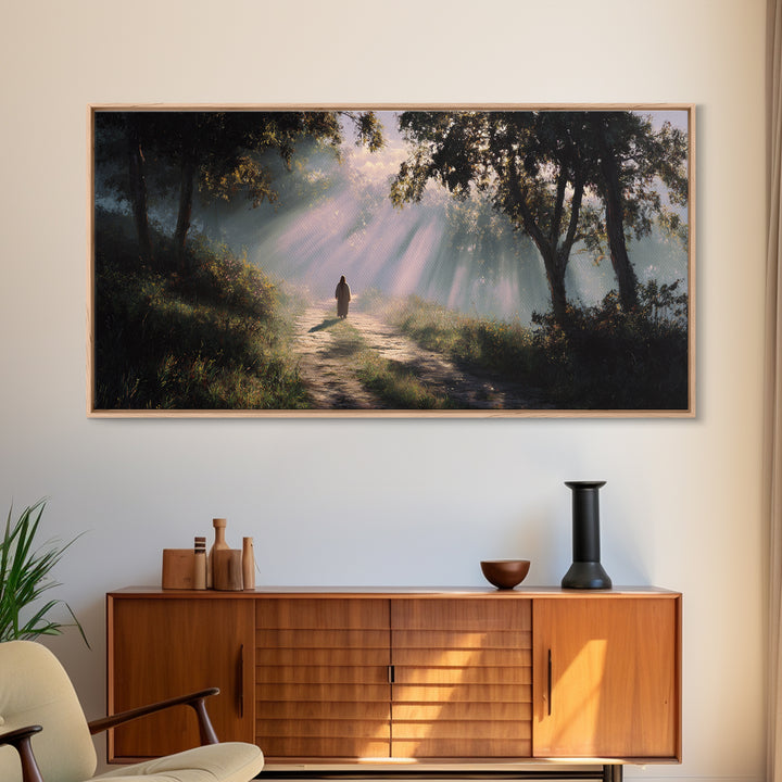 Rays Of Hope – Framed Canvas Print – Christian Art Canvas – Christian Wall Art – Jesus Painting – Christian Gift – Christmas Art