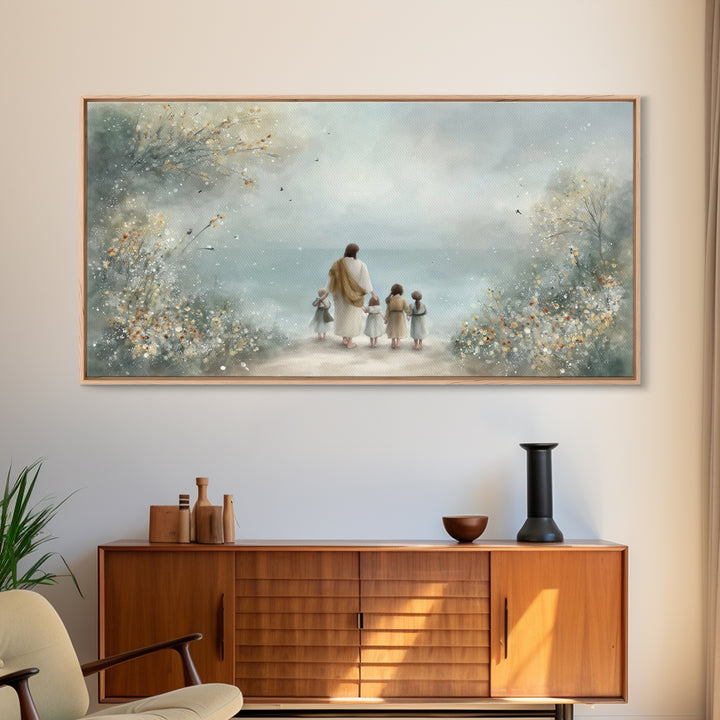 Path Of Mercy – Framed Canvas Print – Christian Wall Art – Christian Art Canvas – Jesus Painting – Christian Christmas Art – Christian Deco