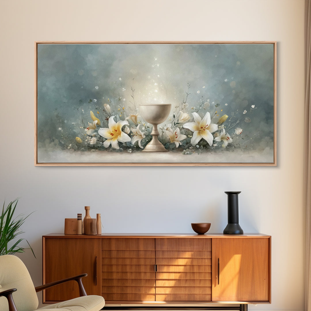 Garden Of Light - Framed Canvas Print - Christian Wall Art - Christian Art Canvas - Large Christian Art - Christian Decor - Christian Gift