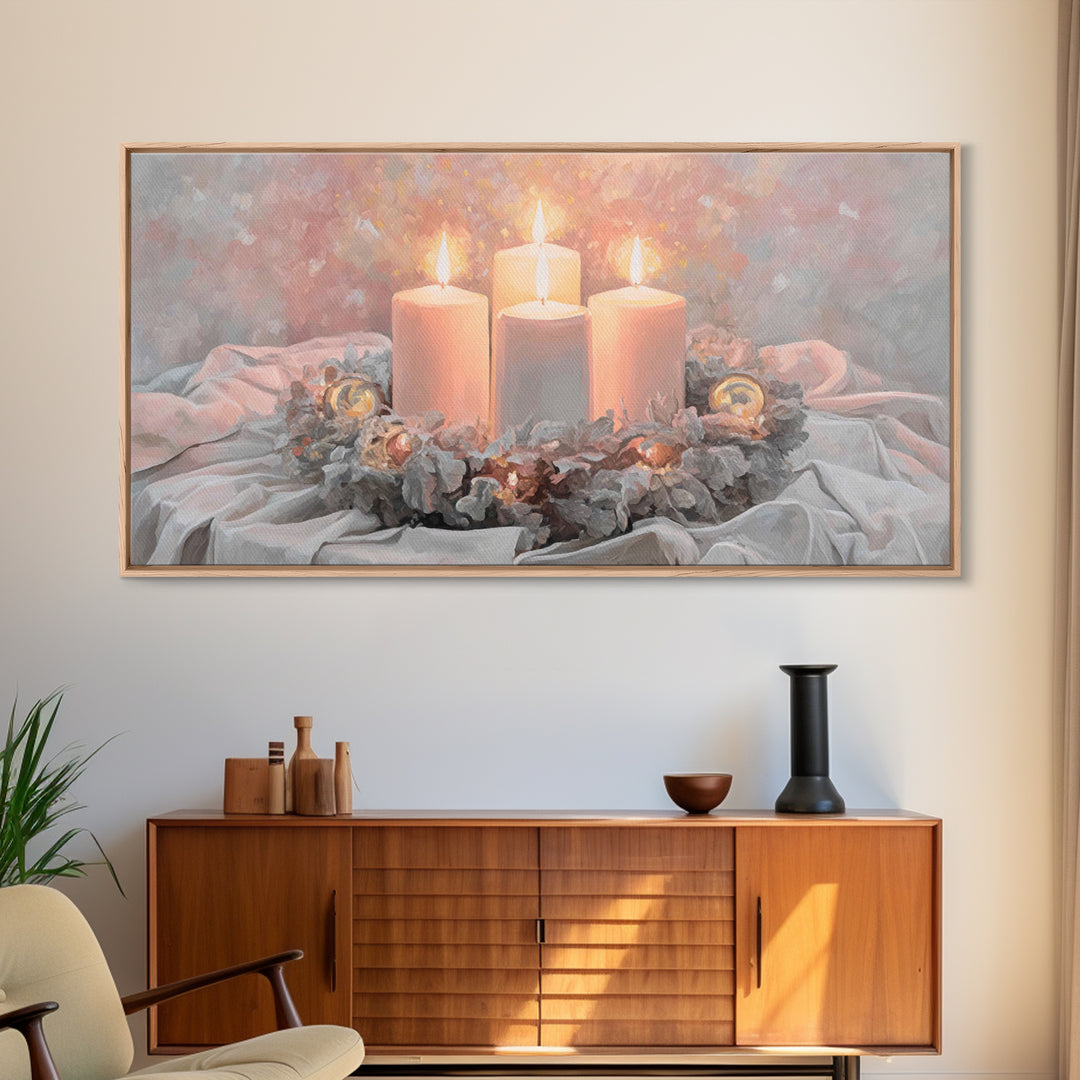 Season Of Hope – Framed Canvas Print – Christian Christmas Art – Christian Art Canvas – Christian Wall Art – Framed Christmas Art – Christi