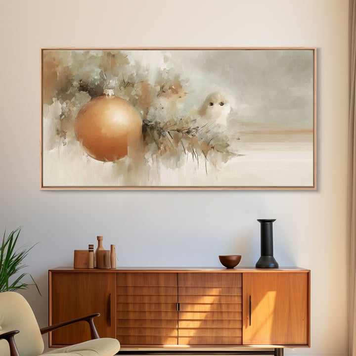 Winter Blessing – Framed Canvas Print – Christian Christmas Art – Christmas Art Prints – White Christmas Art – Framed Christmas Art – Chris