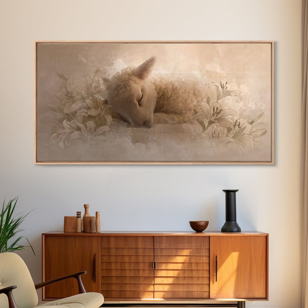 Restful Grace – Framed Canvas Print – Christian Art Canvas – Christian Art Print – Christian Wall Art – Subtle Christian Art – Christian Gi
