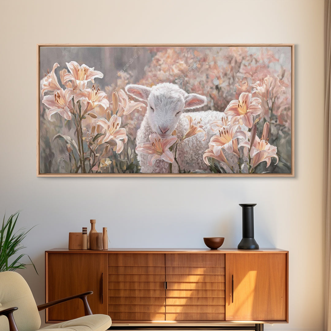 Garden Of Blessing – Framed Canvas Print – Christian Wall Art – Christian Art Print – Christian Art Canvas – Vintage Christian Art – Christ