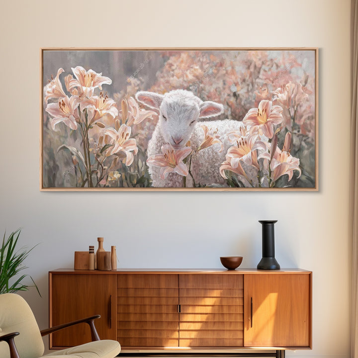 Garden Of Blessing – Framed Canvas Print – Christian Wall Art – Christian Art Print – Christian Art Canvas – Vintage Christian Art – Christ