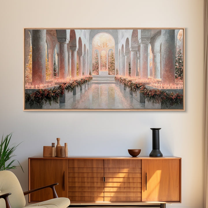 Holy Advent Glow | Framed Canvas Print | Christian Art Print | Christmas Wall Art | Framed Christmas Art | Christian Christmas Art | Christ