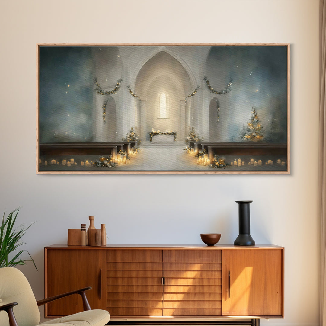 Star of Grace – Framed Canvas Print – Christian Art Prints – Christmas Art – Christian Christmas Art – Christian Decor For Home – Subtle Ch