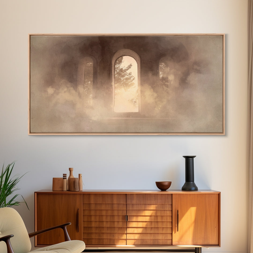 Hallowed Passage – Framed Canvas Print – Christian Art Canvas – Christian Wall Art – Moody Christian Art – Christian Decoration – Christian